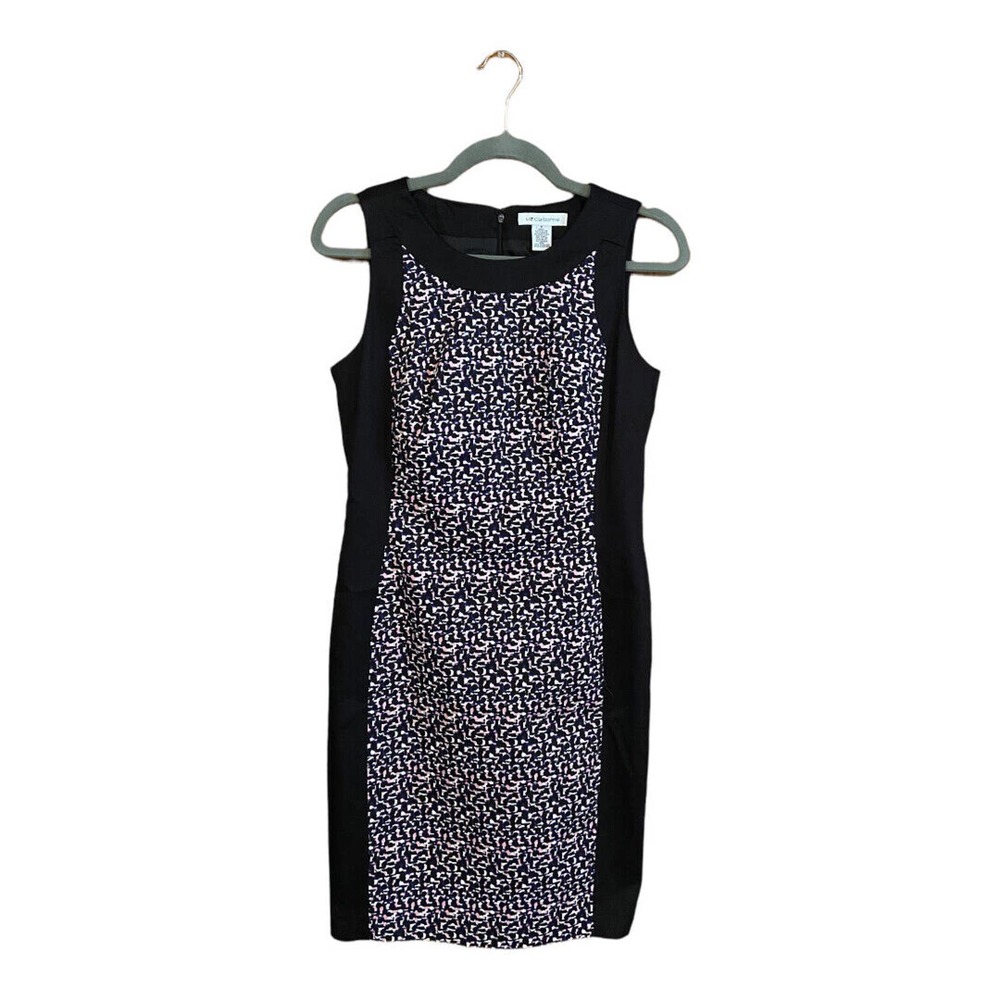Liz Claiborne Women's Sleeveless Fully-Lined, Pink, Blue, Black Dress Size 4
